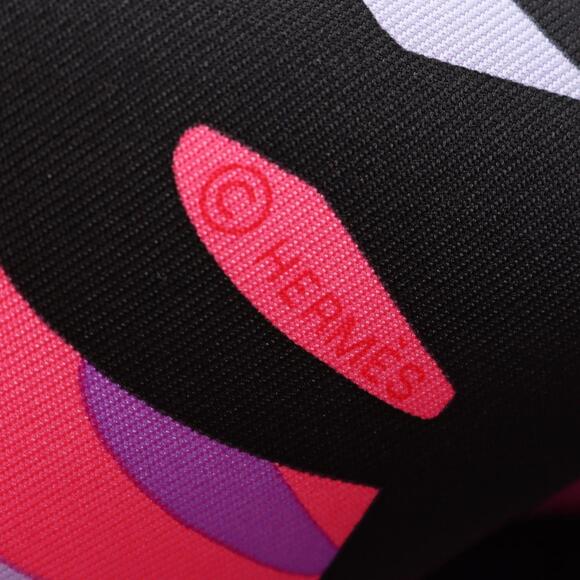 HERMES Authentic Black Silk Scarf - Picture 2 of 4